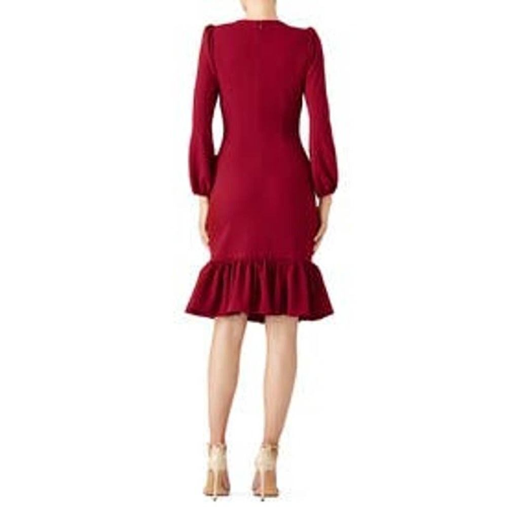 ALEXIA ADMOR Red Ruffle Dress SMALL - Picture 4 of 4